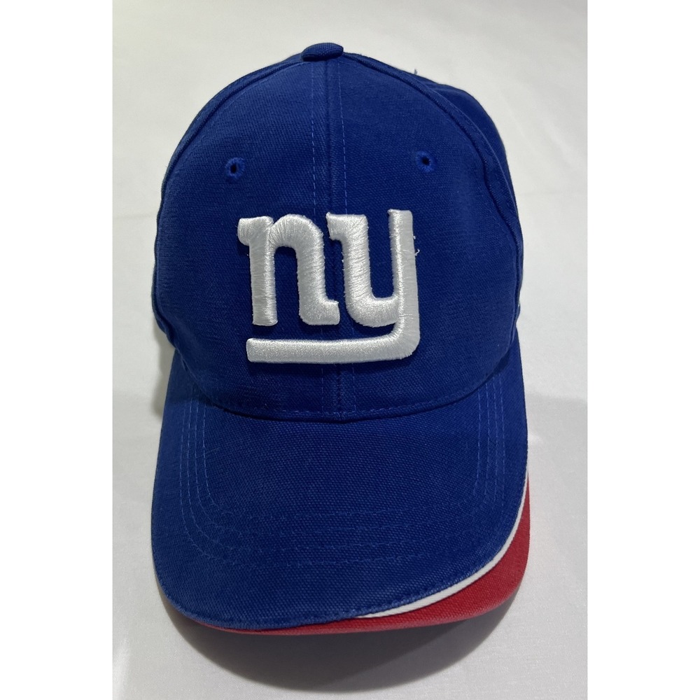 New York Giants Hat Cap One Size Strapback Blue NFL Proline Reebok‎ Hook & Loop